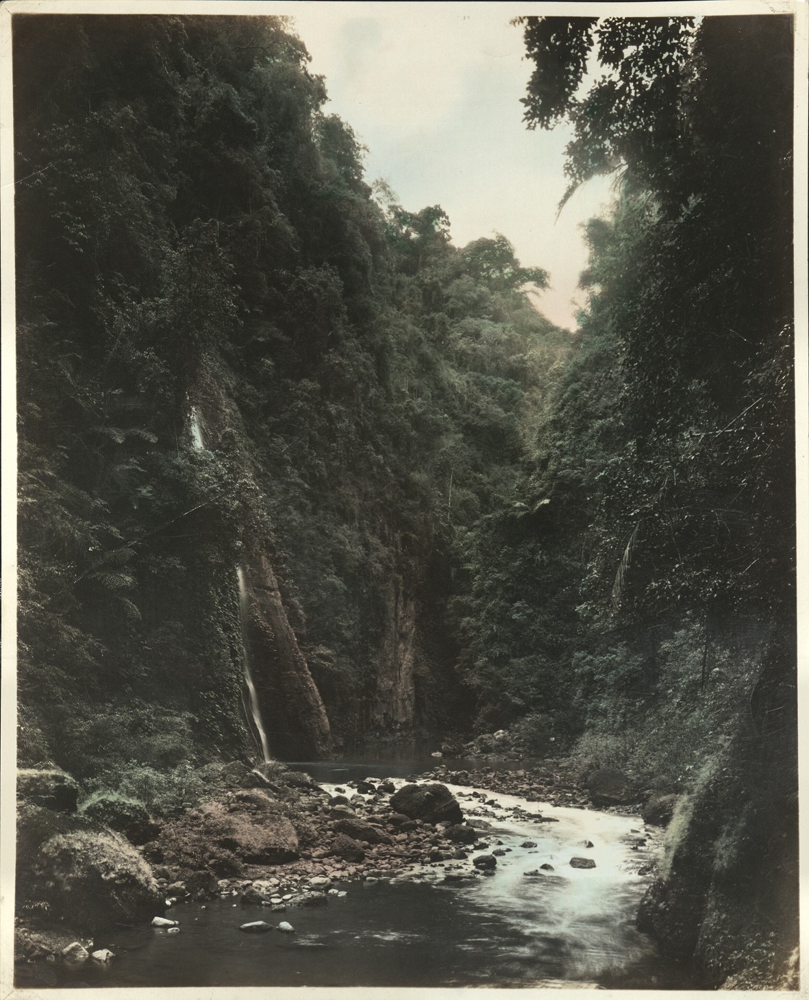 [Untitled – River and waterfall in gorge].
