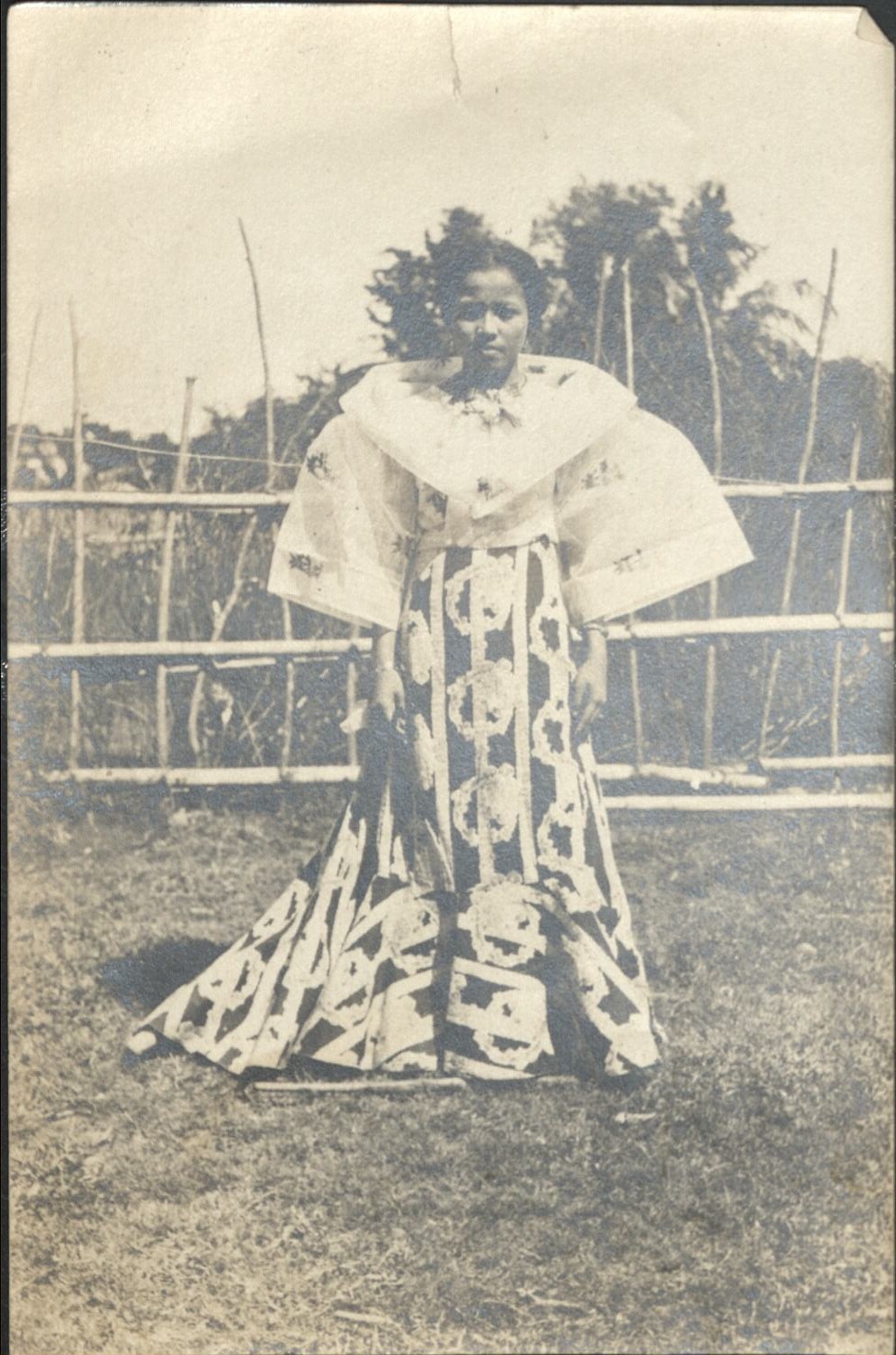 Filipina woman’s costume.