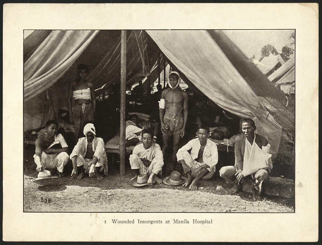 1. Wounded insurgents at Manila hospital