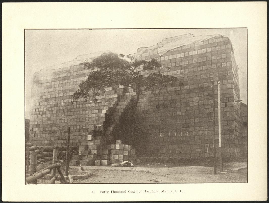 14. Forty thousand cases of hardtack, Manila, P. I.