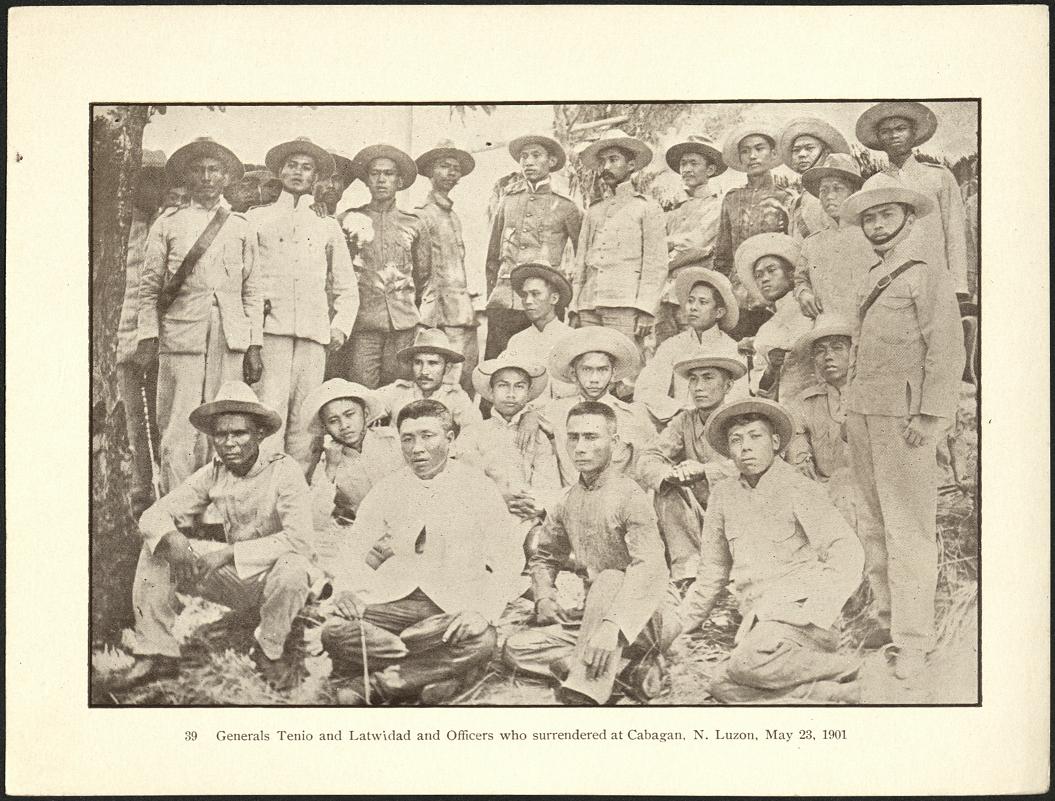 39. Generals Tenio [Tinio] and Latwidad and officers who surrendered at Cabagan, N. Luzon. May 23, 1901.