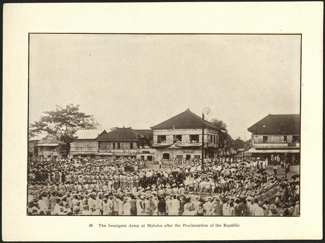 49. The insurgent army at Malolos after the proclamation of the Republic.