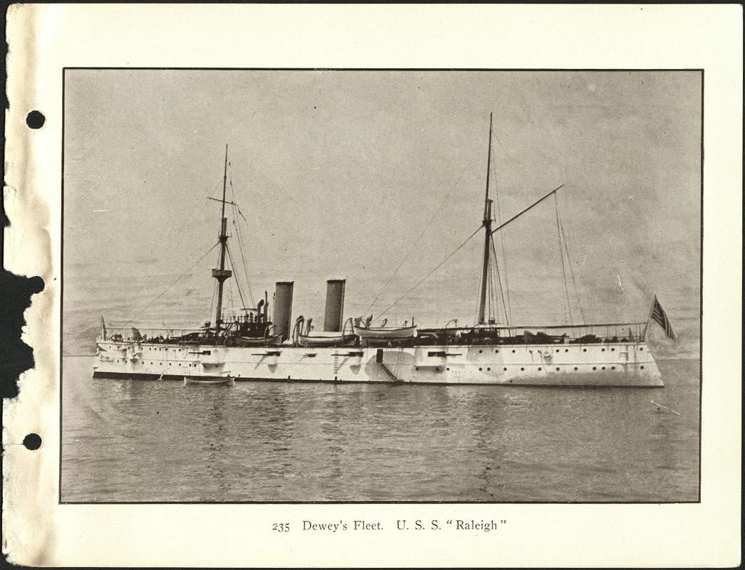 235. Dewey’s fleet. U.S.S. “Raleigh.”