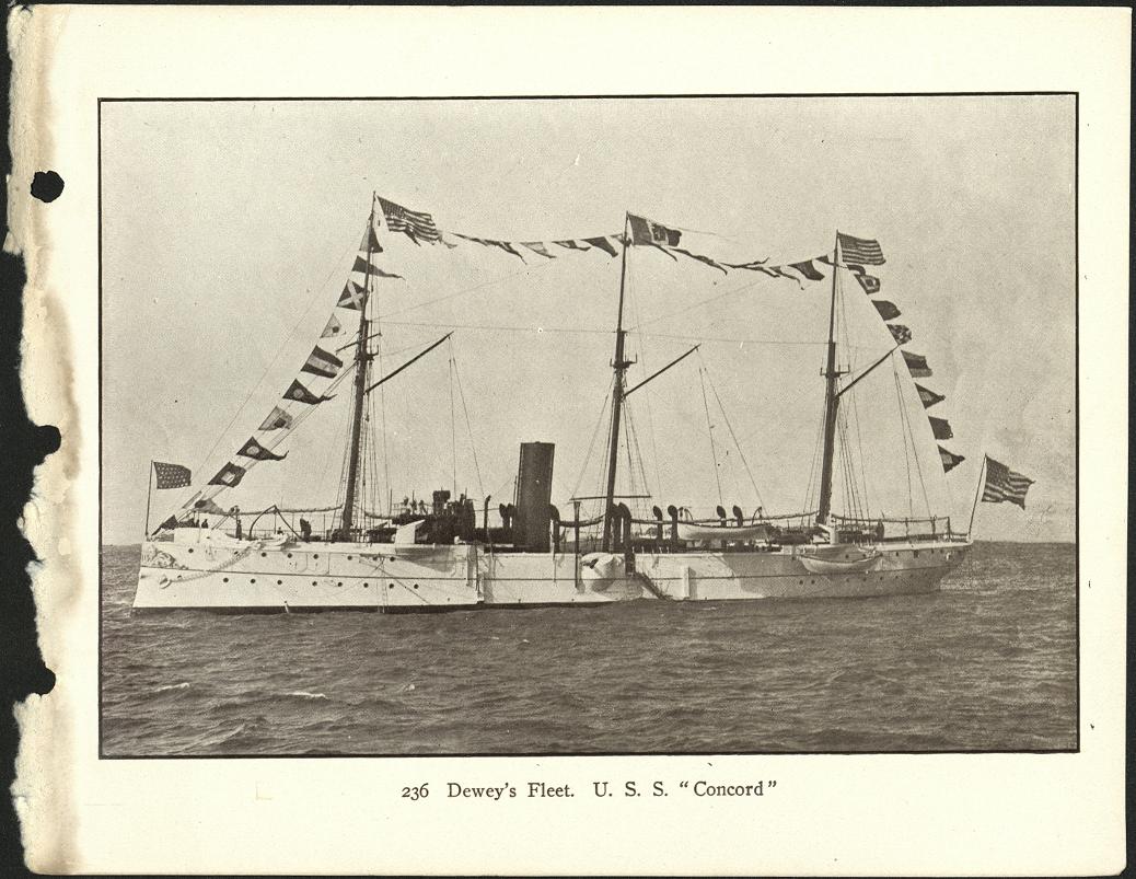 236. Dewey’s fleet. U.S.S. “Concord.”