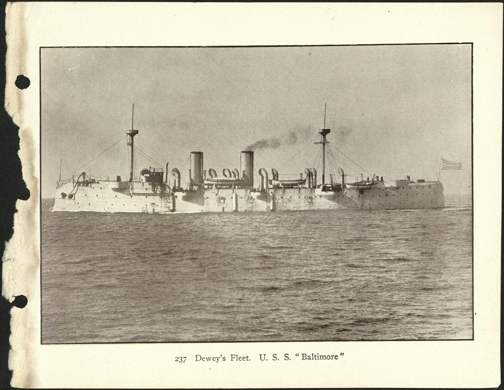 237. Dewey’s fleet U.S.S. “Baltimore.”