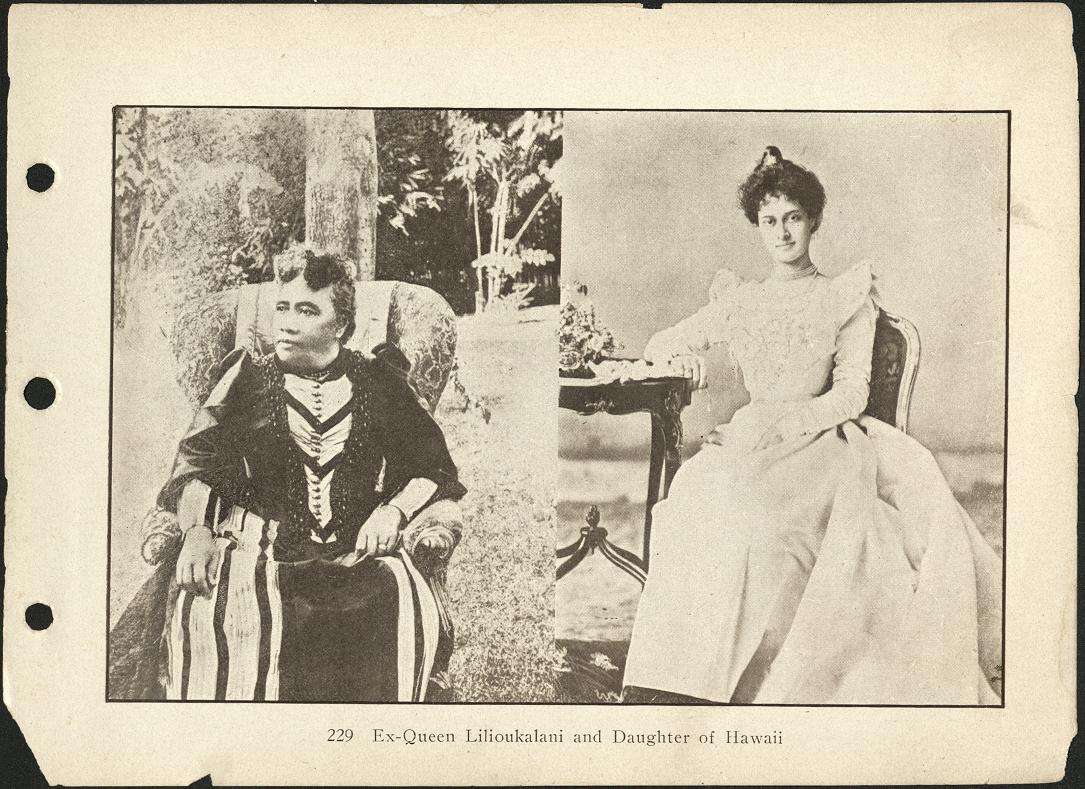 229. Ex-Queen Lilioukalani [Liliuokalani] and daughter of Hawaii.