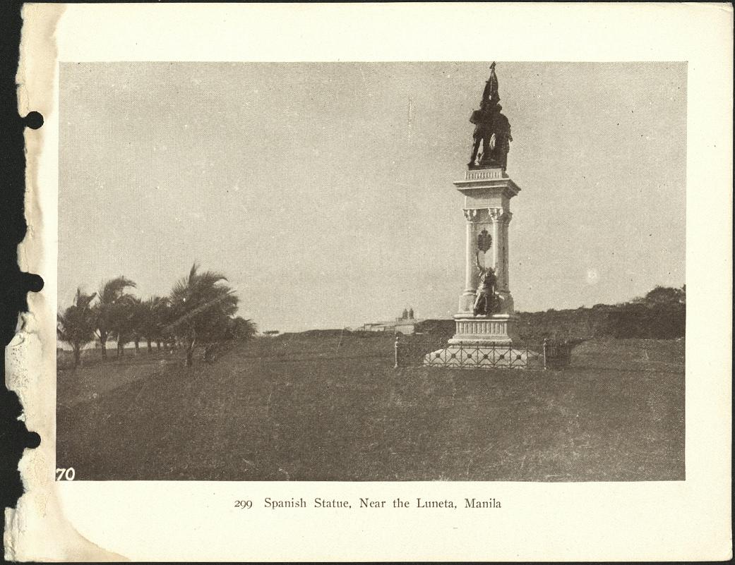 299. Spanish statue, near the Luneta, Manila.