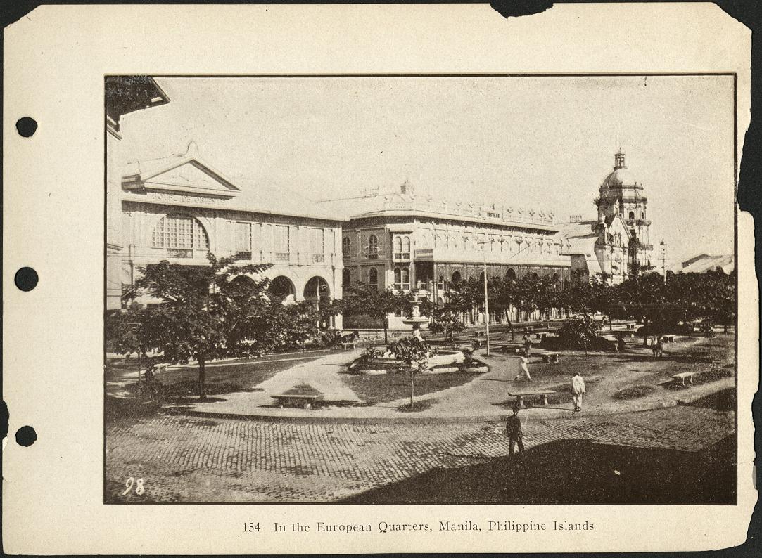 154. In the European quarters [Binondo], Manila, Philippine Islands.