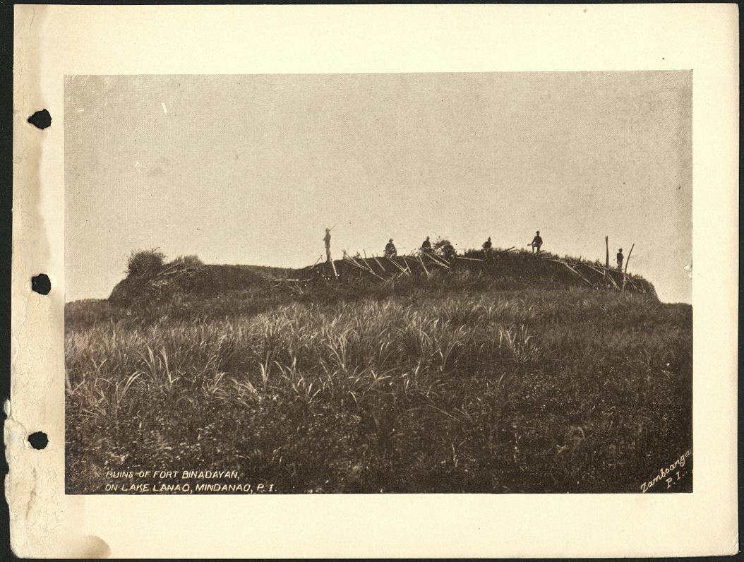 Ruins of Fort Binadayan [Binidayan], on Lake Lanao, Mindanao, P. I.