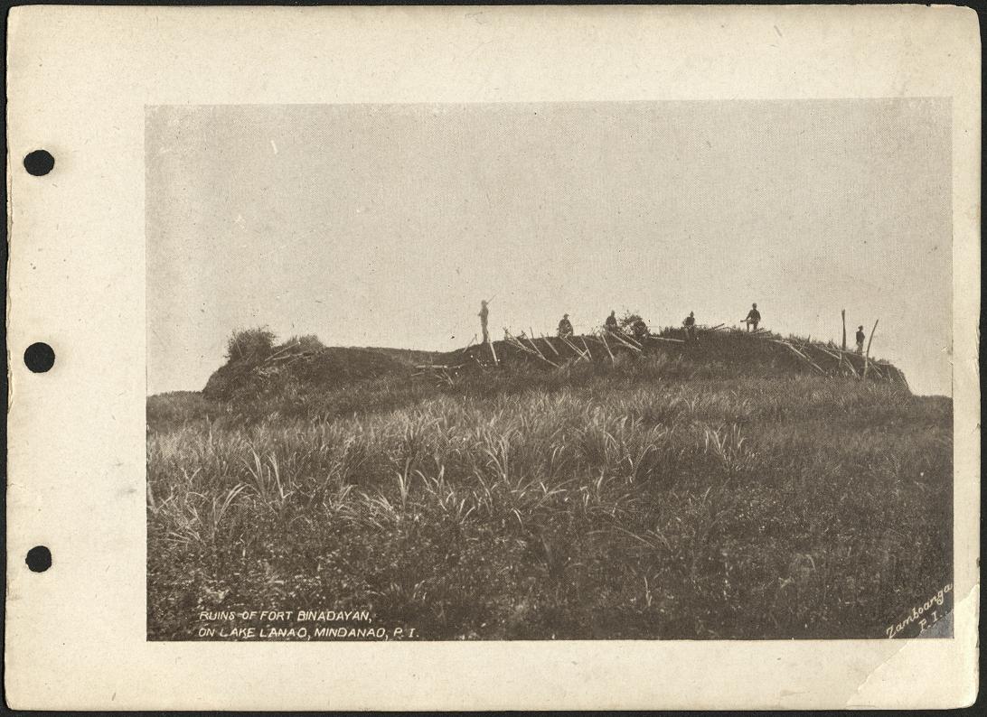 Ruins of Fort Binadayan [Binidayan], on Lake Lanao, Mindanao, P. I.