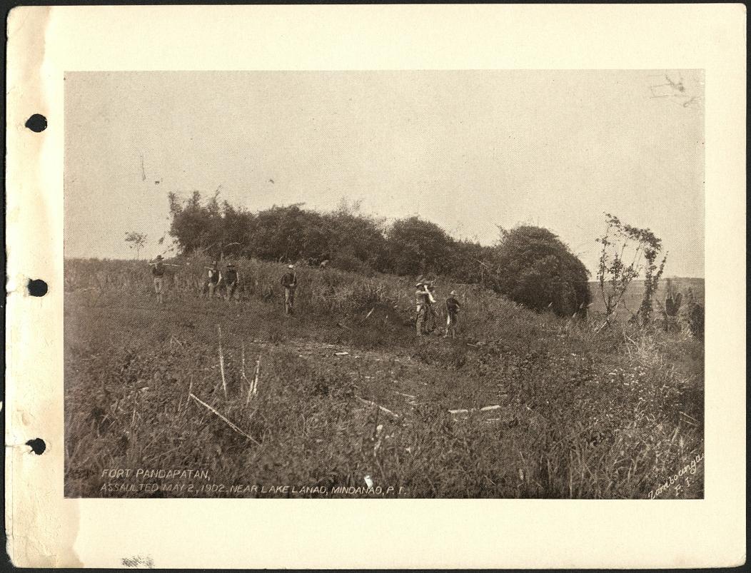 Fort Pandapatan, assaulted May 2, 1902, near Lake Lanao, Mindanao, P .I.