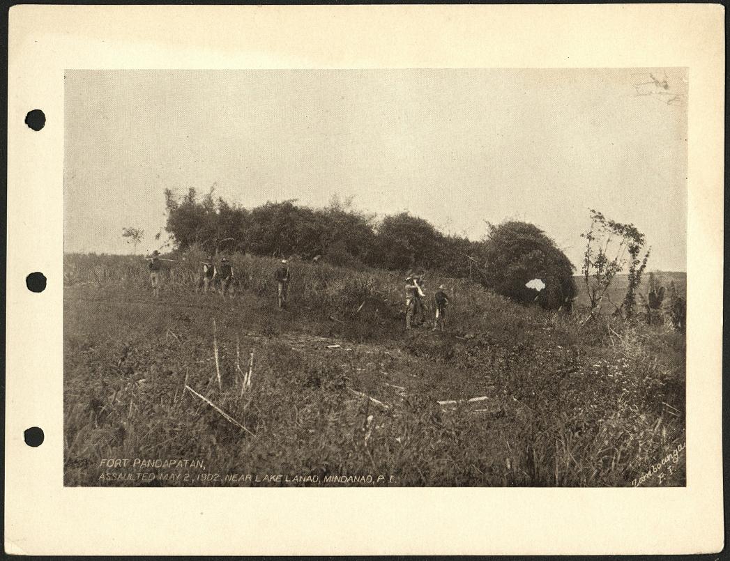 Fort Pandapatan, assaulted May 2, 1902, near Lake Lanao, Mindanao, P .I.