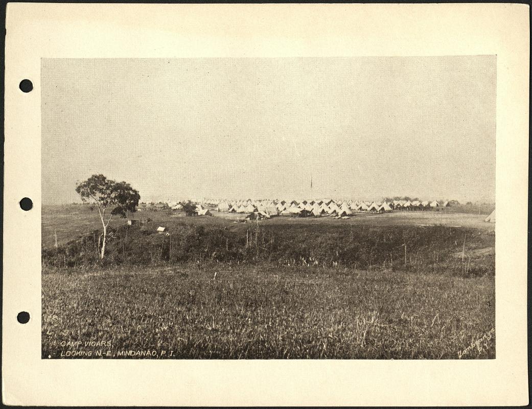Camp Vicars, looking N.E., Mindanao, P. I.