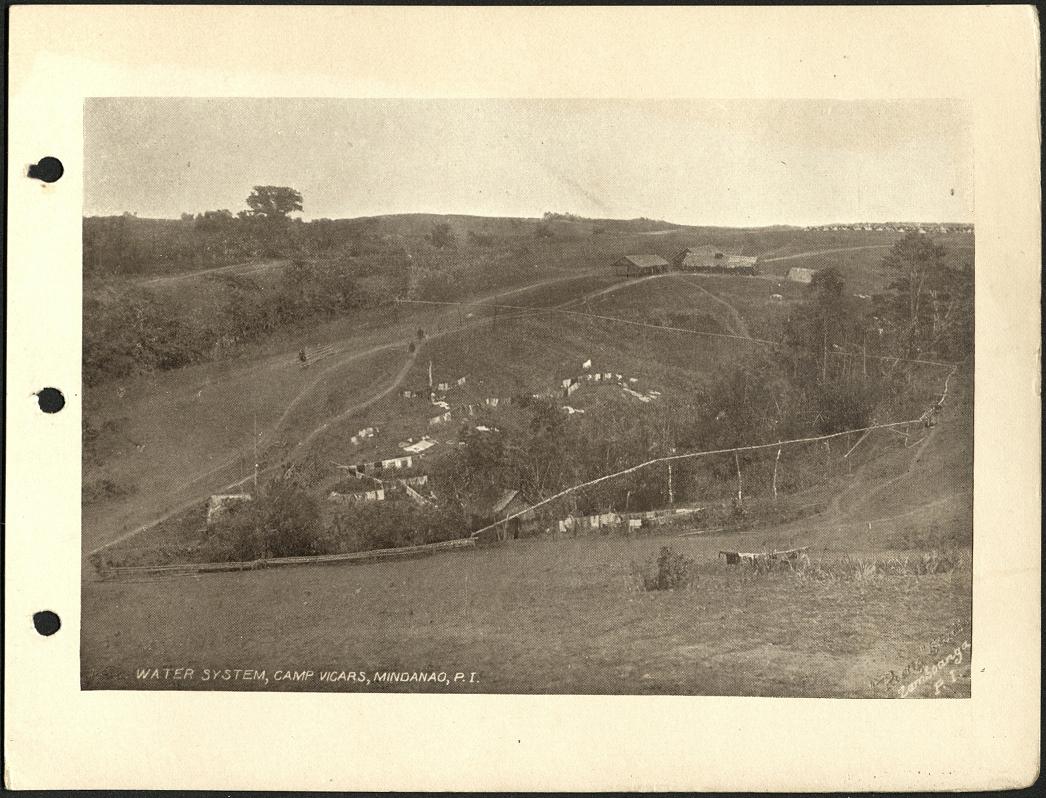 Water system, Camp Vicars, Mindanao, P. I.
