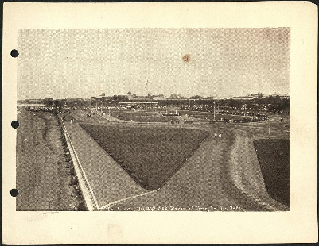 The Luneta, Dec. 24th 1903. Review of troops by Gov. Taft.