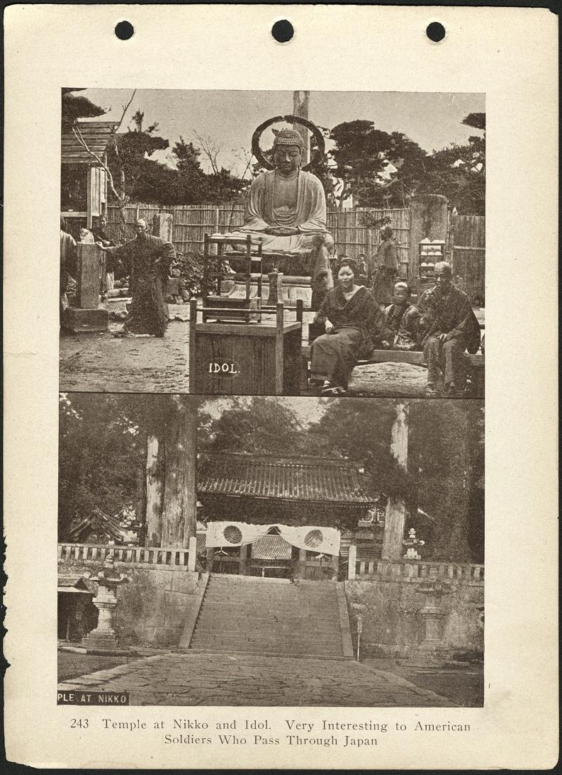 243. Temple at Nikko and Idol. Very interesting to American soldiers who pass through Japan.