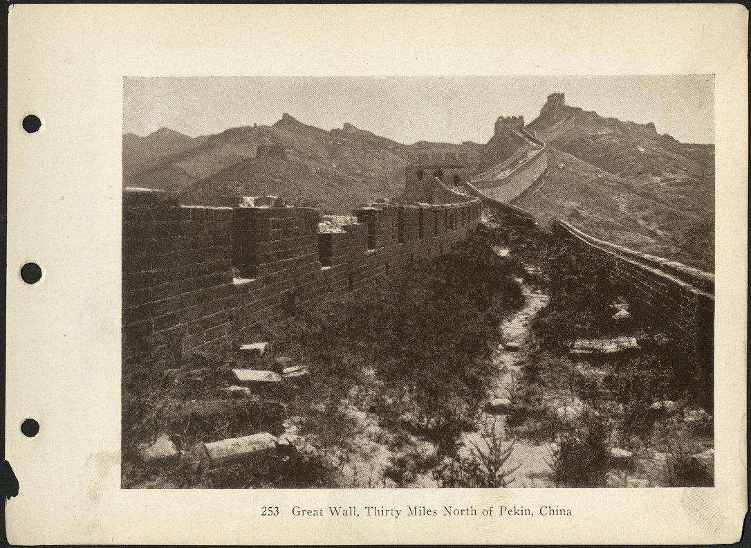 253. Great Wall. Thirty miles north of Pekin [Beijing], China.