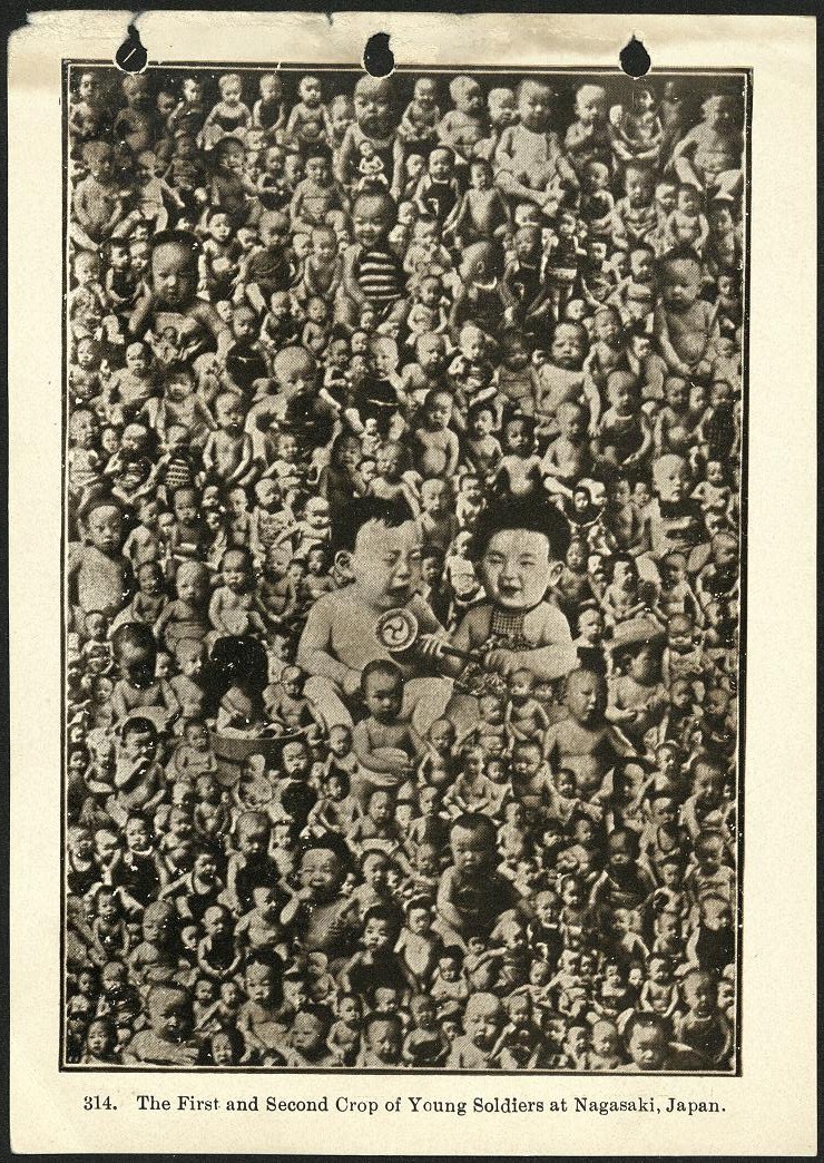 314. The first and second crop of young soldiers at Nagasaki, Japan.