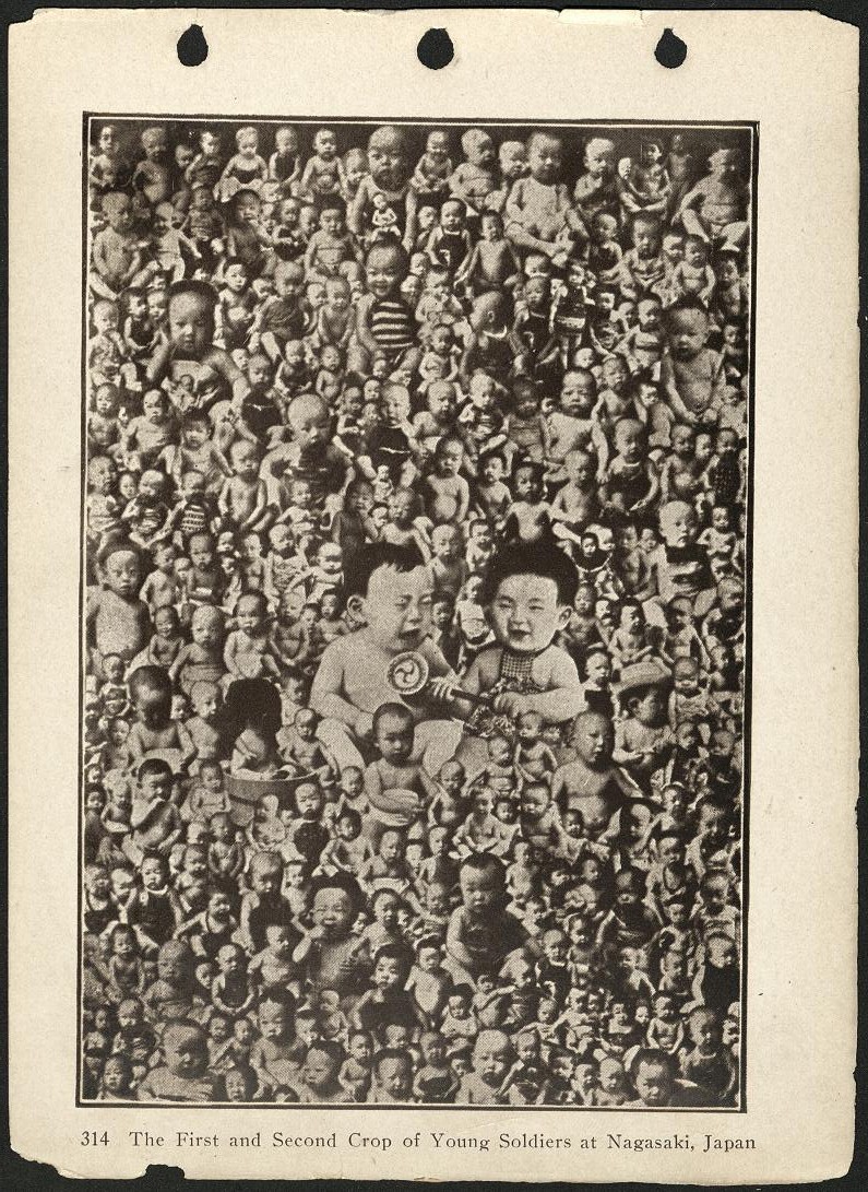 314. The first and second crop of young soldiers at Nagasaki, Japan.
