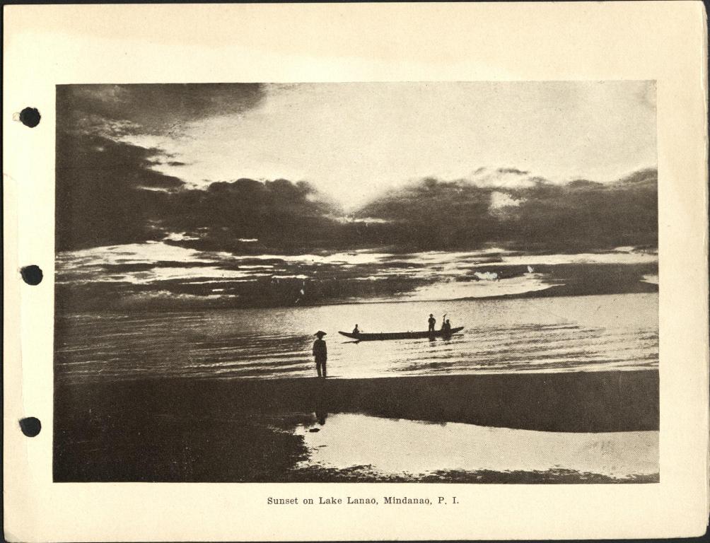 Sunset on Lake Lanao, Mindanao, P. I.