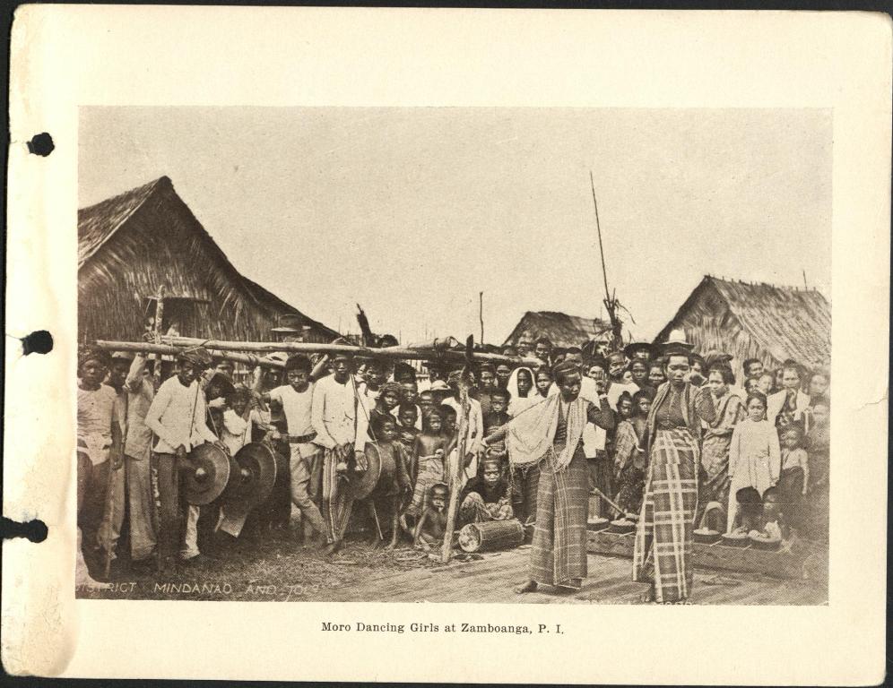Moro dancing girls at Zamboanga, P. I.