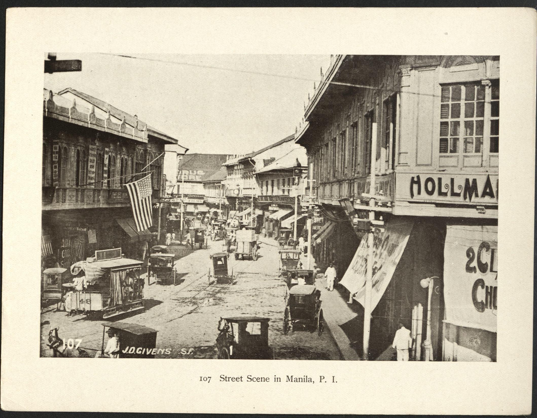 107. Street scene in Manila, P. I.