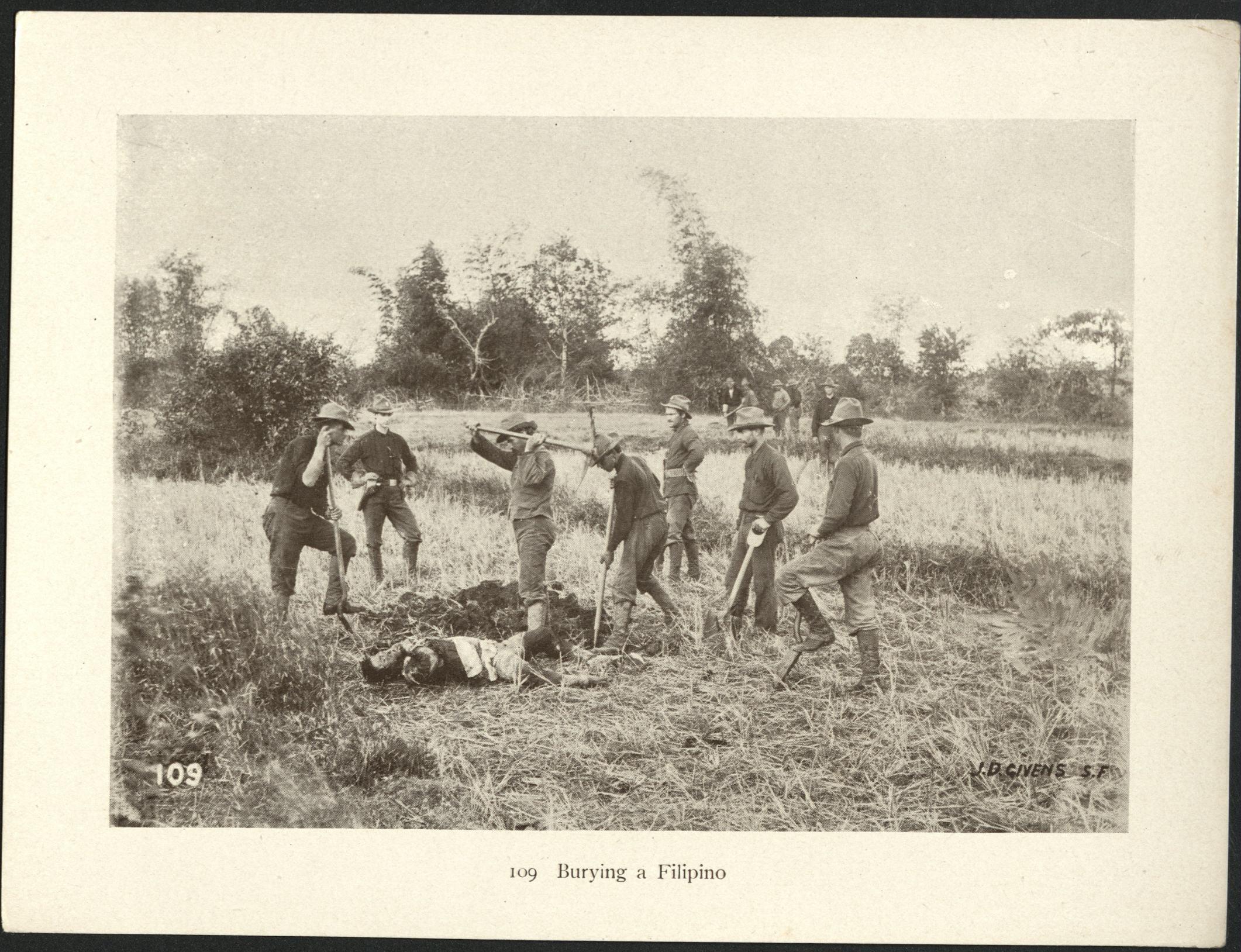 109. Burying a Filipino.