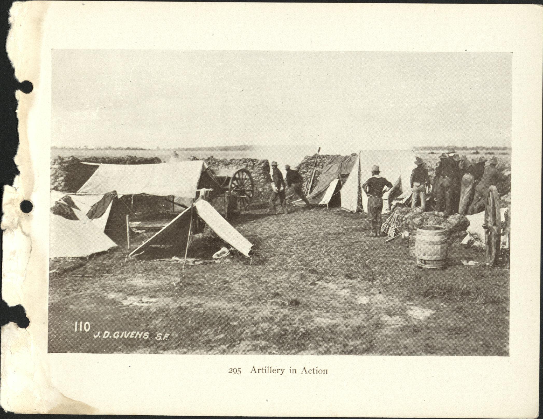295. Artillery in action.