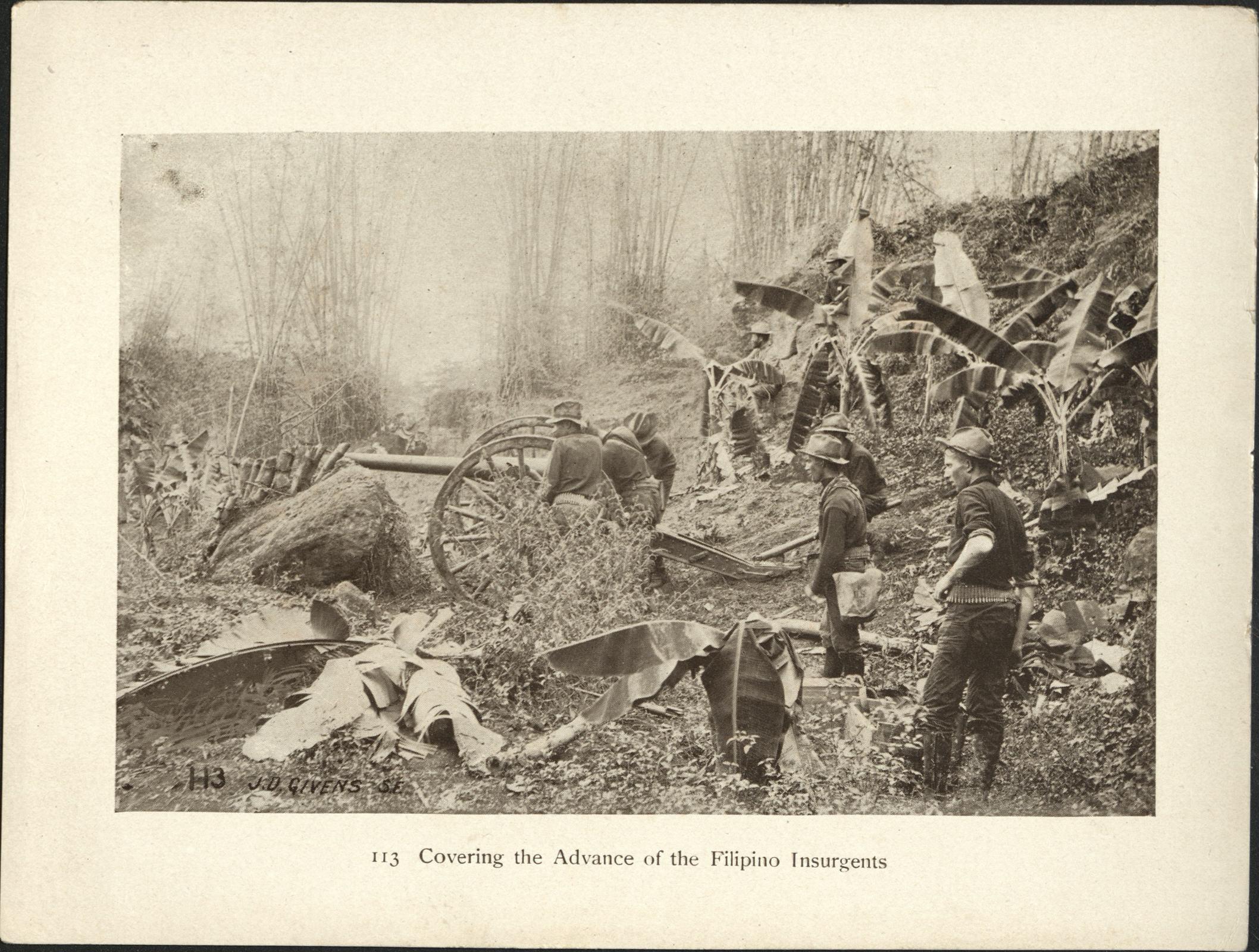 113. Covering the advance of the Filipino insurgents.