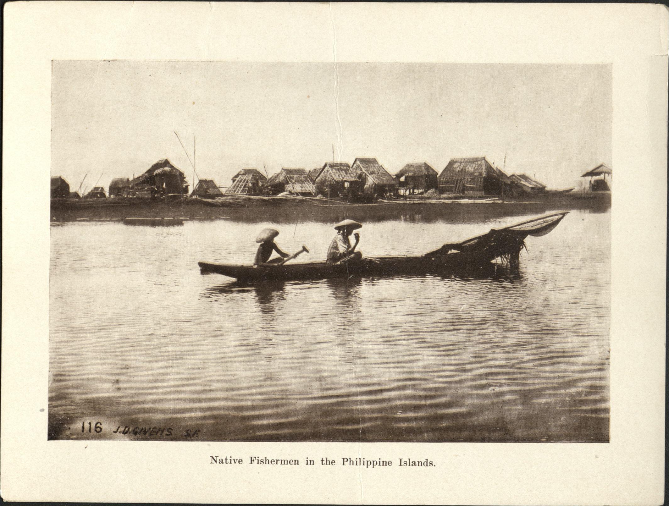116. Native fishermen in the Philippine Islands.