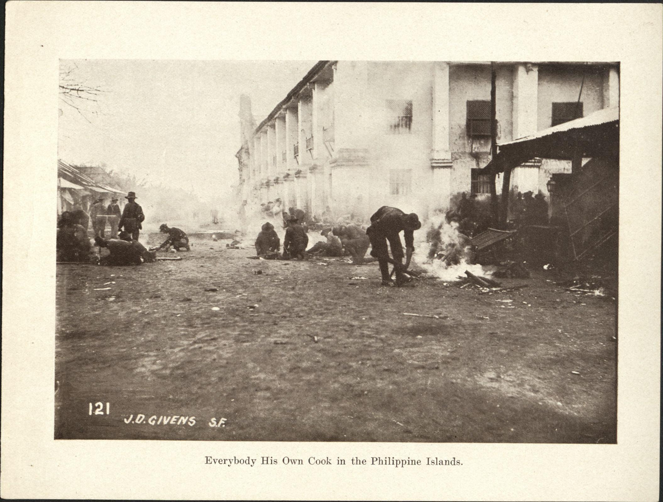 121. Everybody his own cook in the Philippine Islands.
