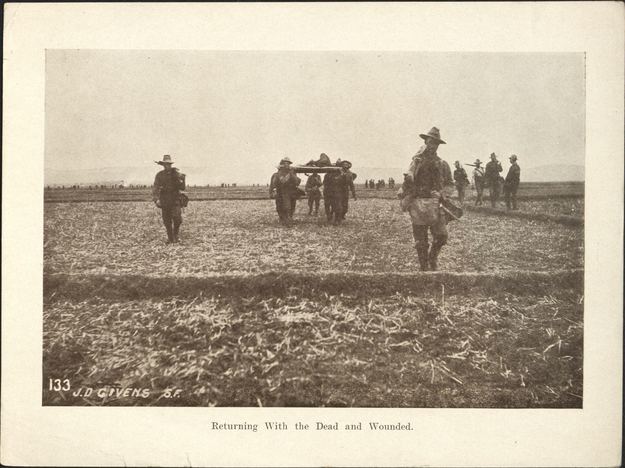 133. Returning with the dead and wounded.