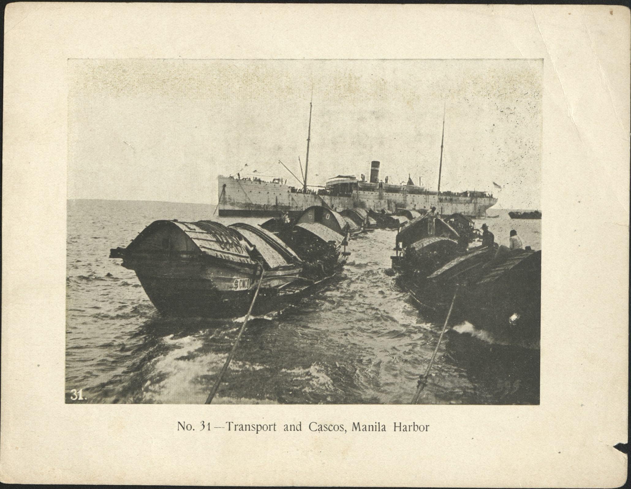 No. 31 – Transport and cascos, Manila harbor.