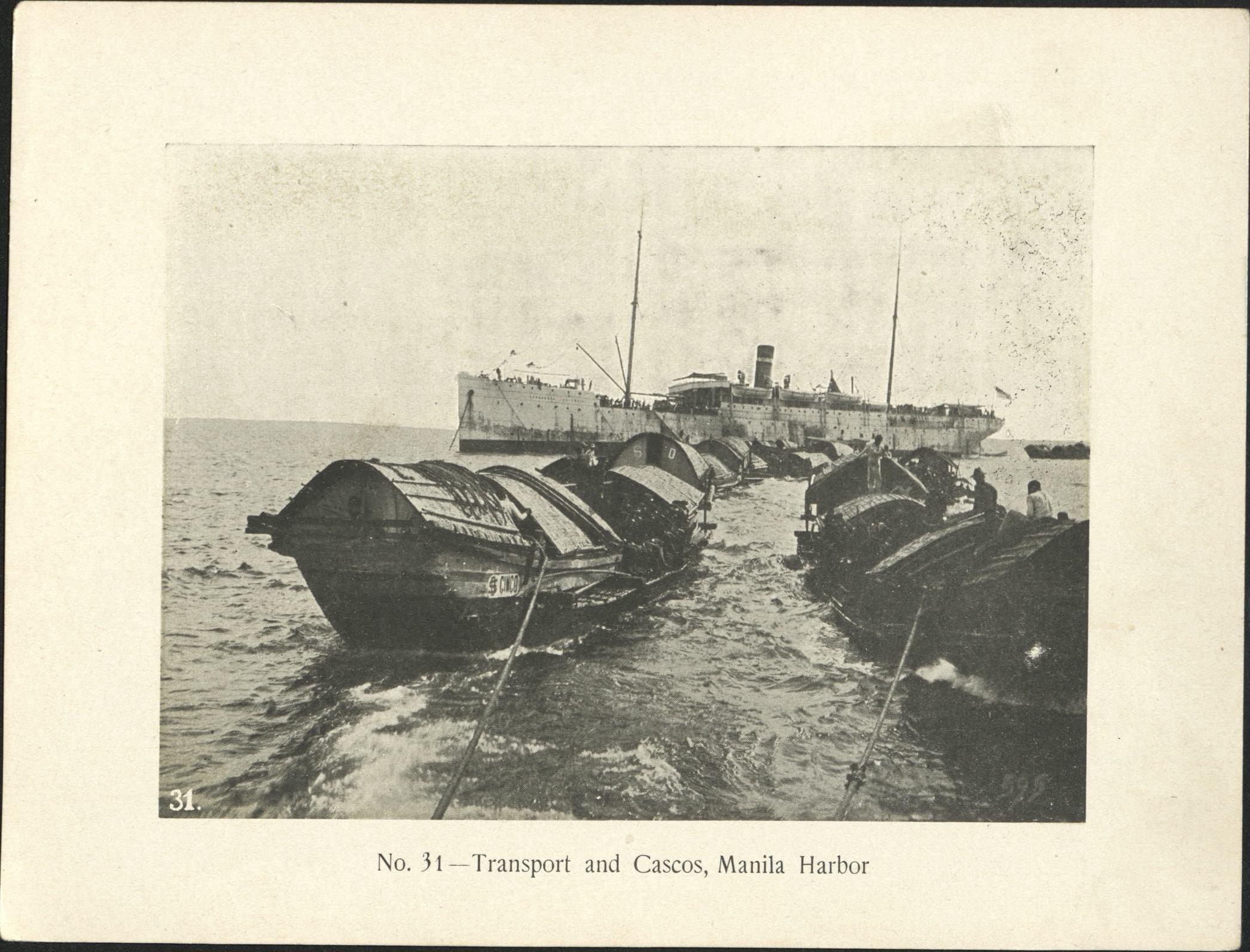 No. 31 – Transport and cascos, Manila harbor.