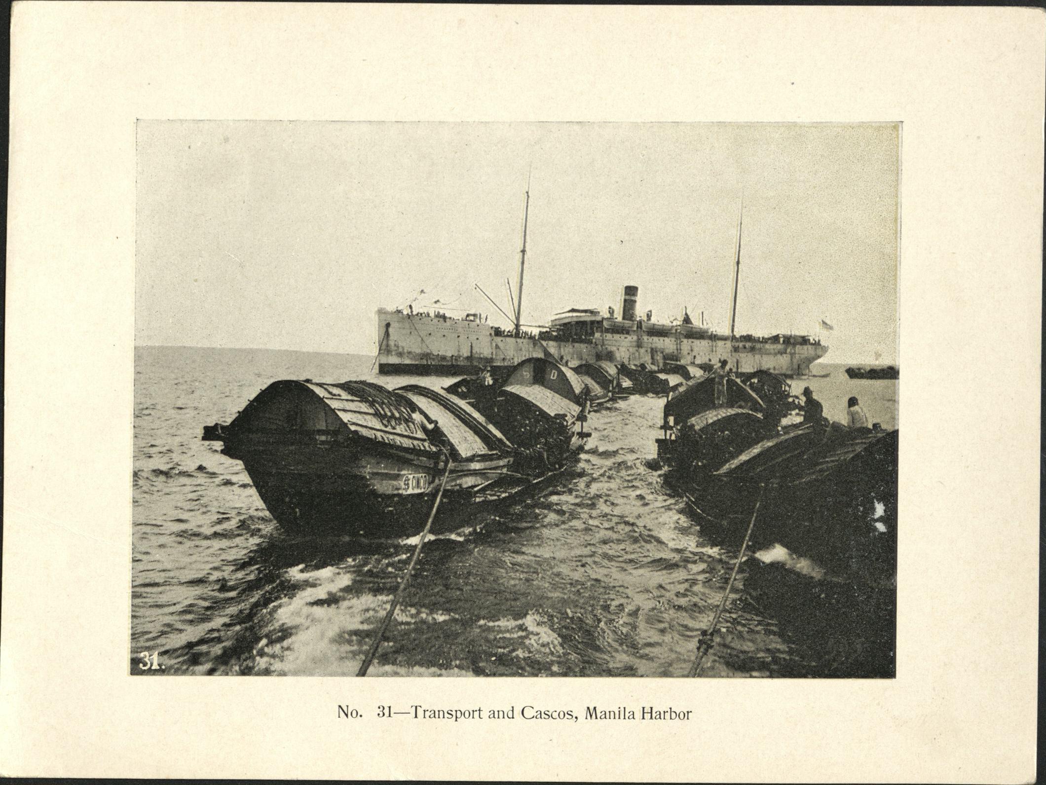 No. 31 – Transport and cascos, Manila harbor.