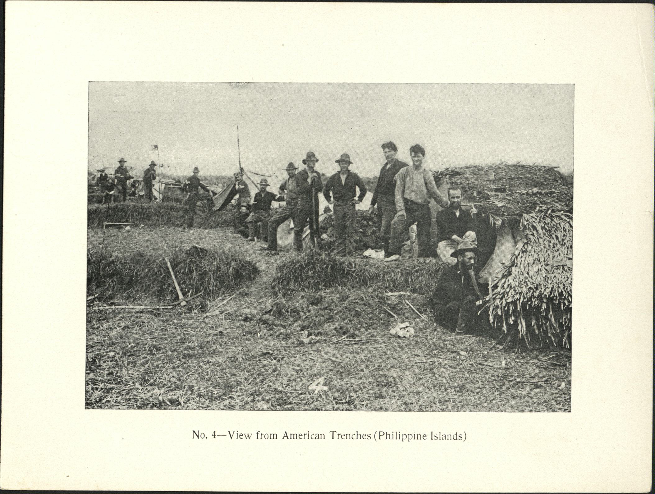 No. 4 – View from American trenches (Philippine Islands).
