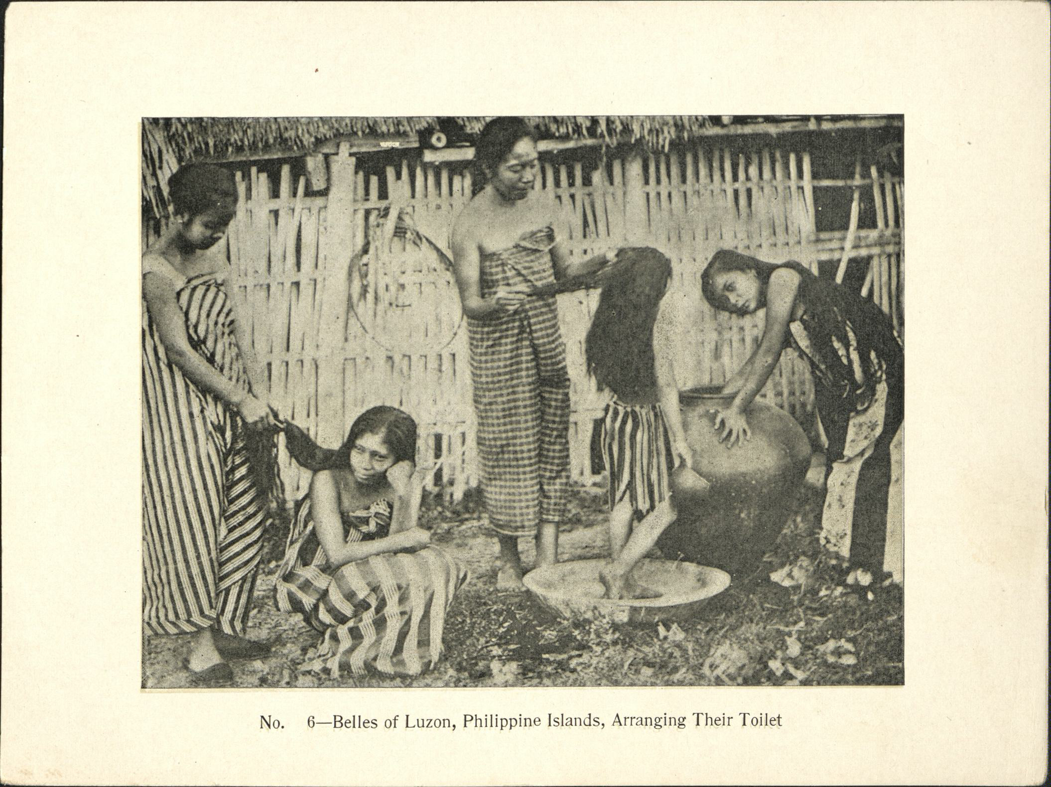 No. 6 – Belles of Luzon, Philippine Islands, arranging their toilet.