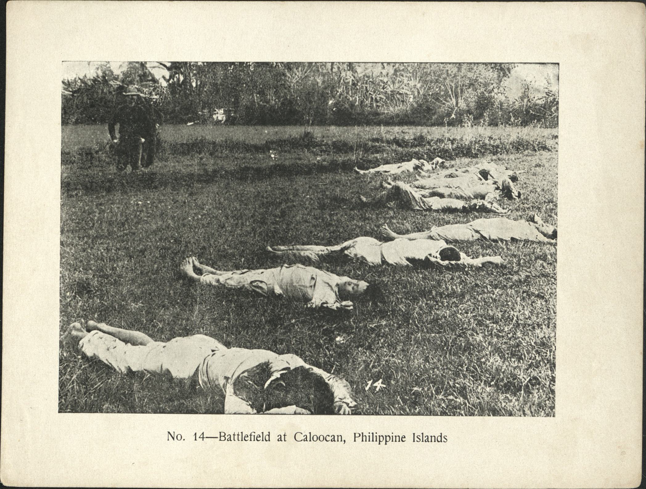 No. 14 – Battlefield at Caloocan, Philippine Islands.