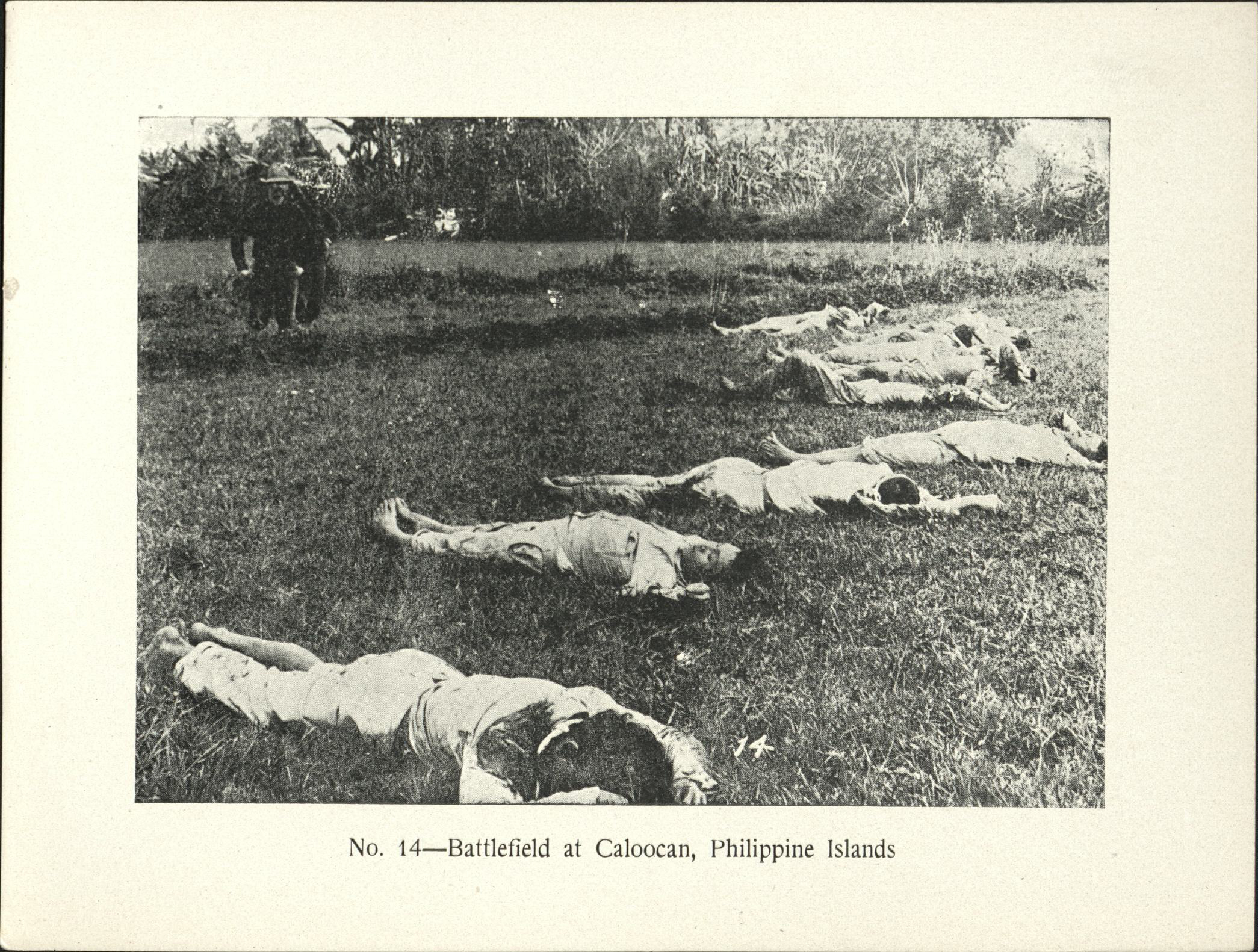 No. 14 – Battlefield at Caloocan, Philippine Islands.