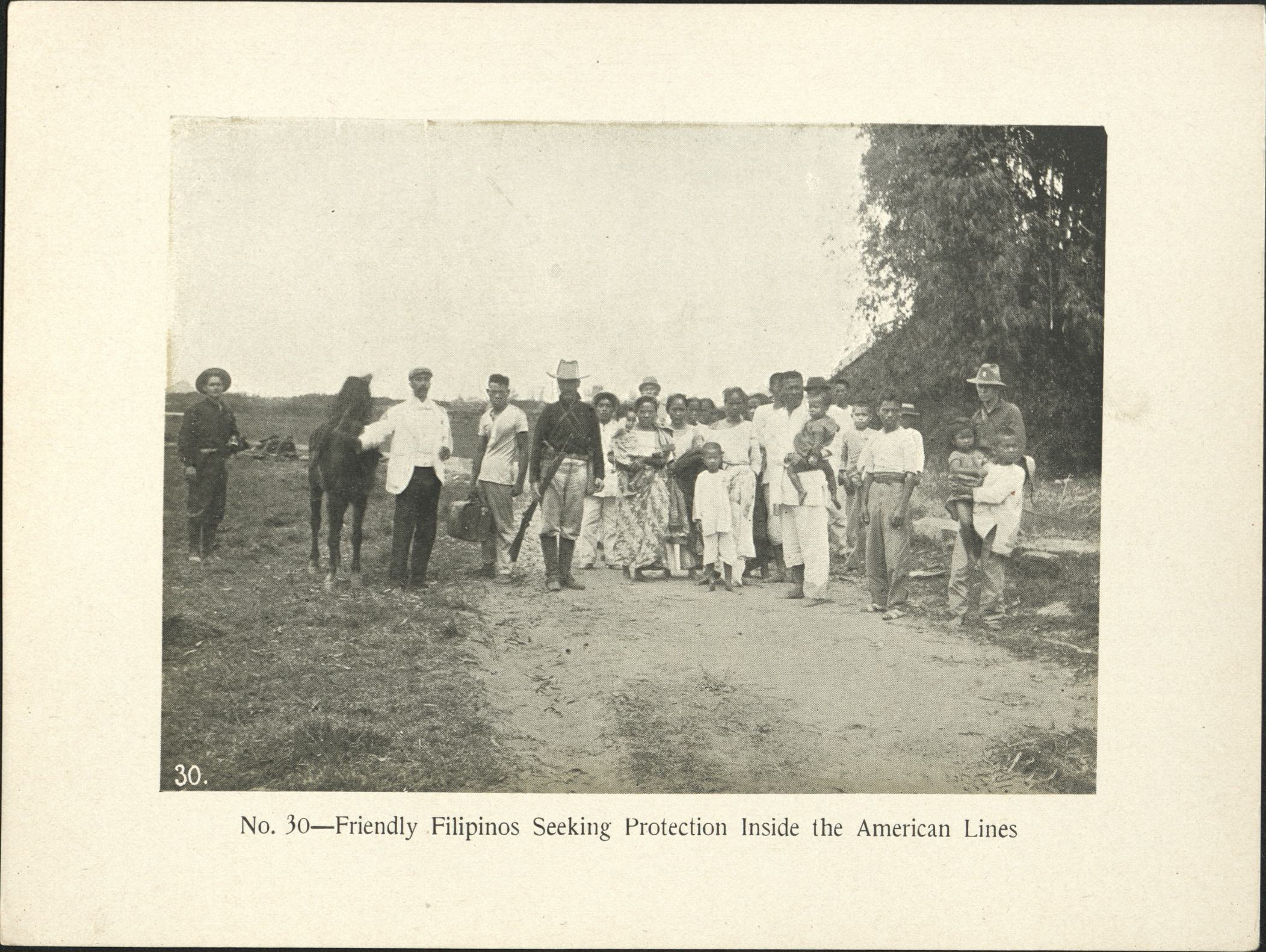 No. 30 – Friendly Filipinos seeking protection inside the American lines.