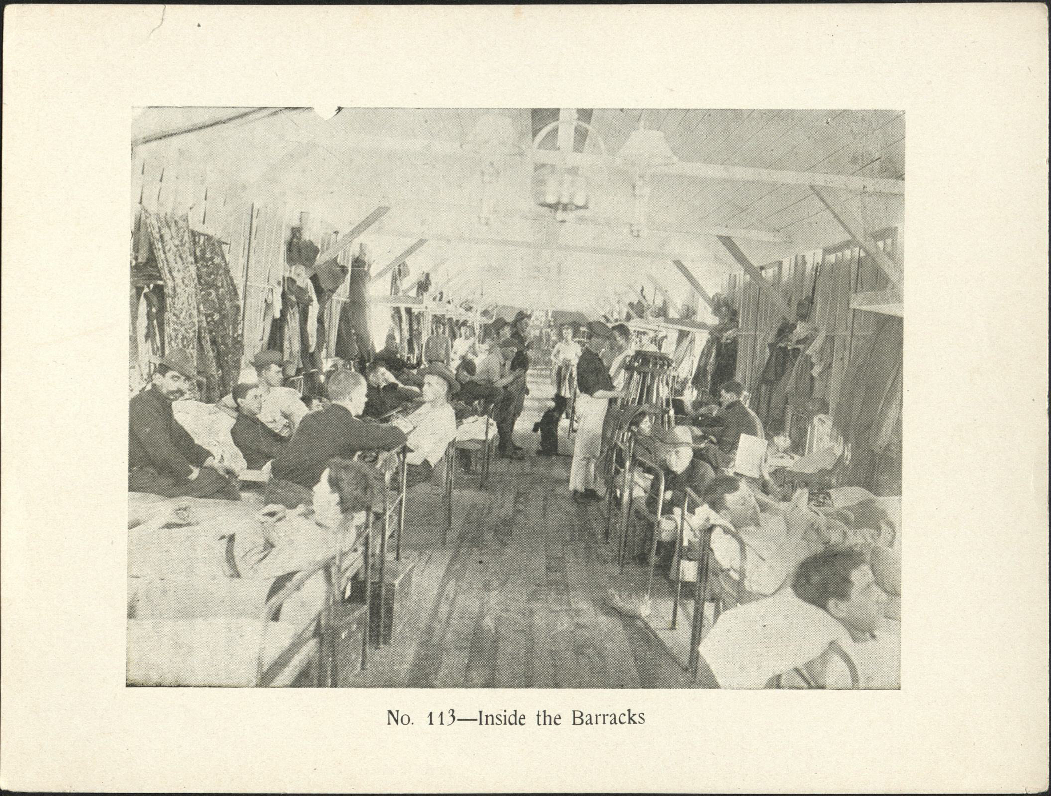 No. 113 – Inside the barracks.