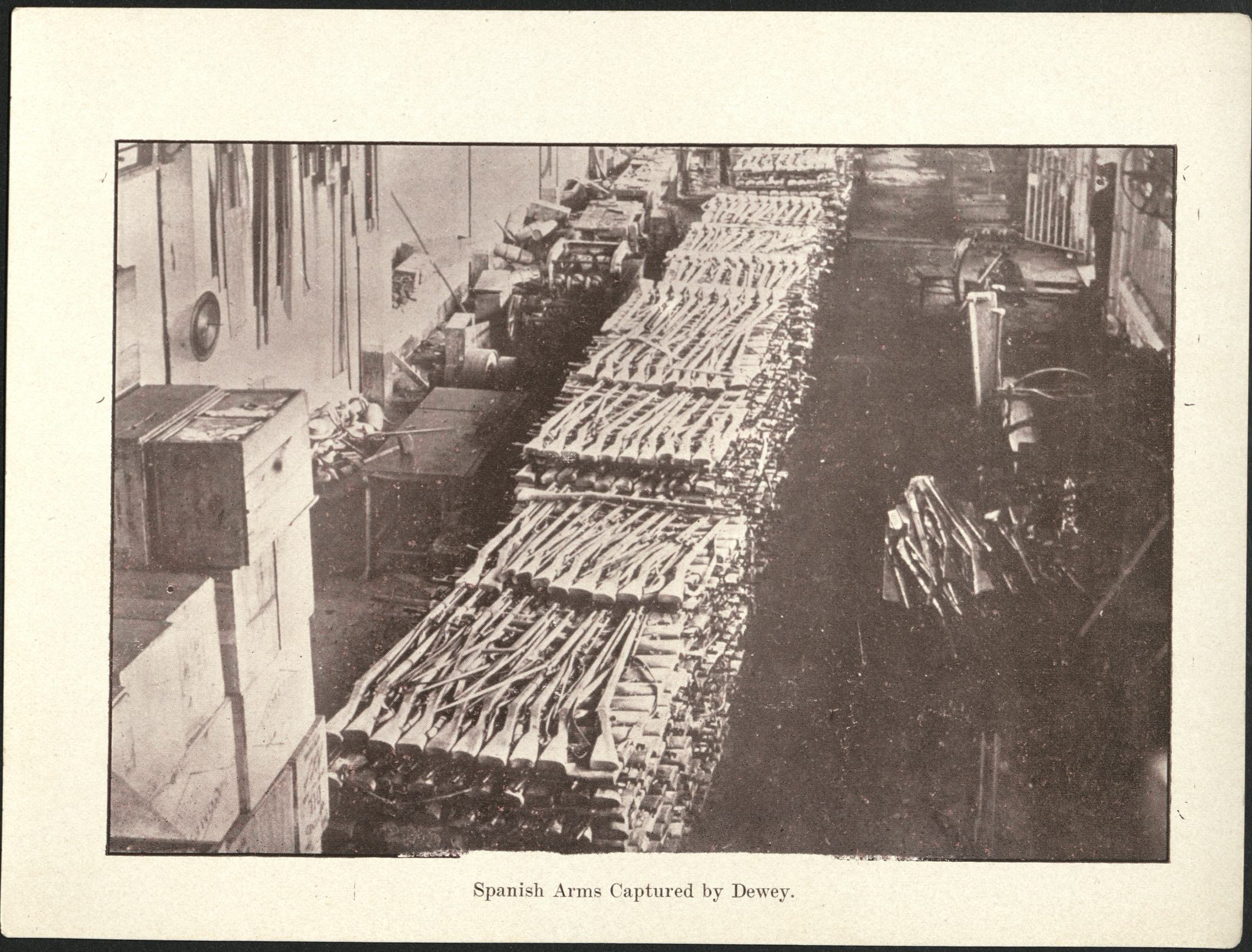 Spanish arms captured by Dewey.