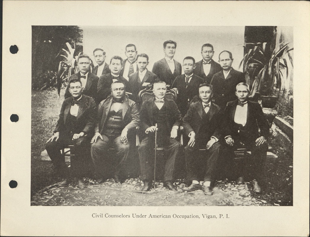 Civil counselors under American occupation. Vigan, P. I.