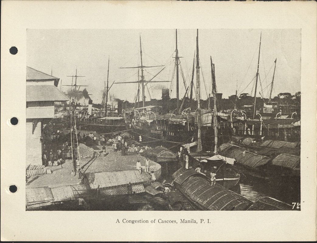71. A congestion of cascoes [cascos], Manila, P. I.