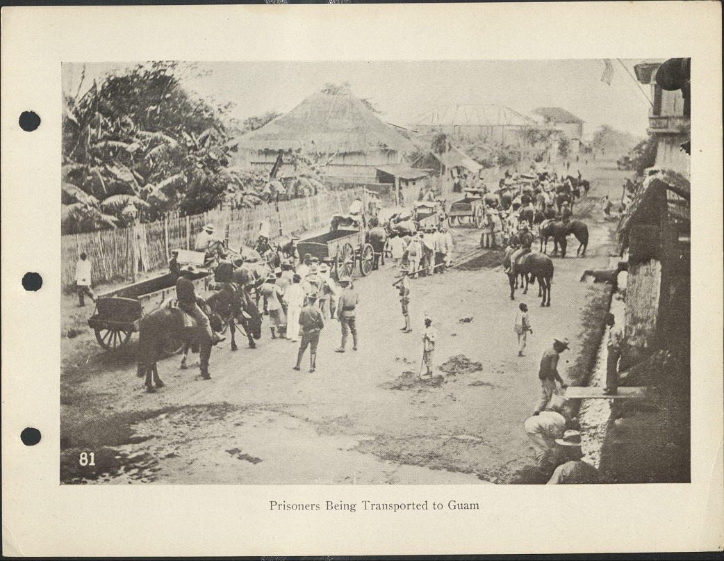 81. Prisoners being transported to Guam.