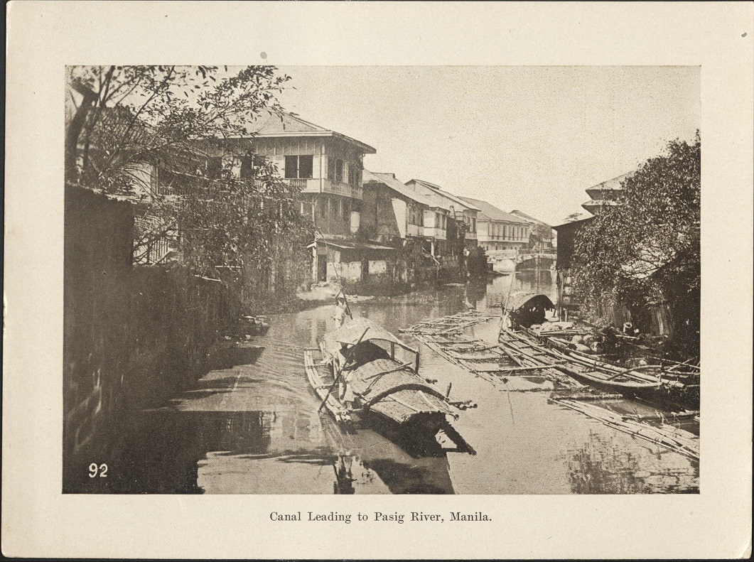 92. Canal leading to Pasig River, Manila.