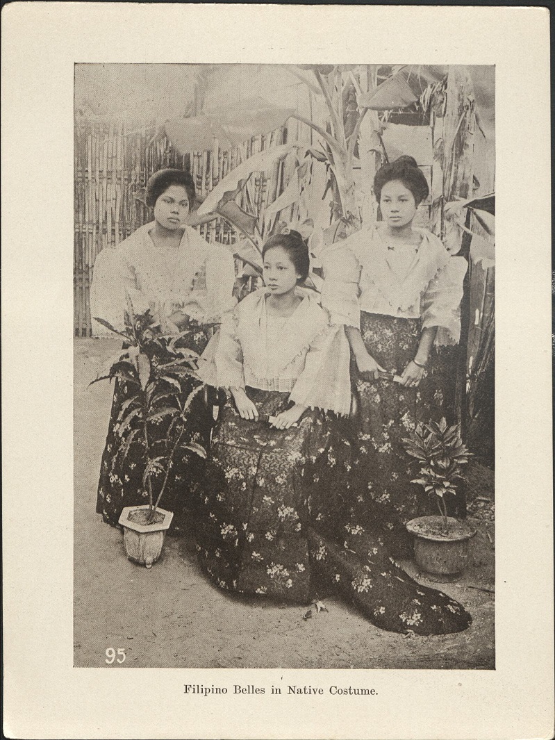 95. Filipino belles in native costume.