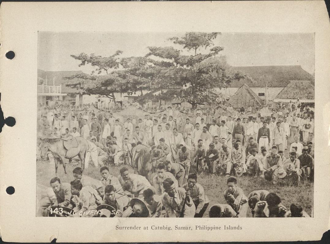 143. Surrender at Catubig, Samar, Philippine Islands.