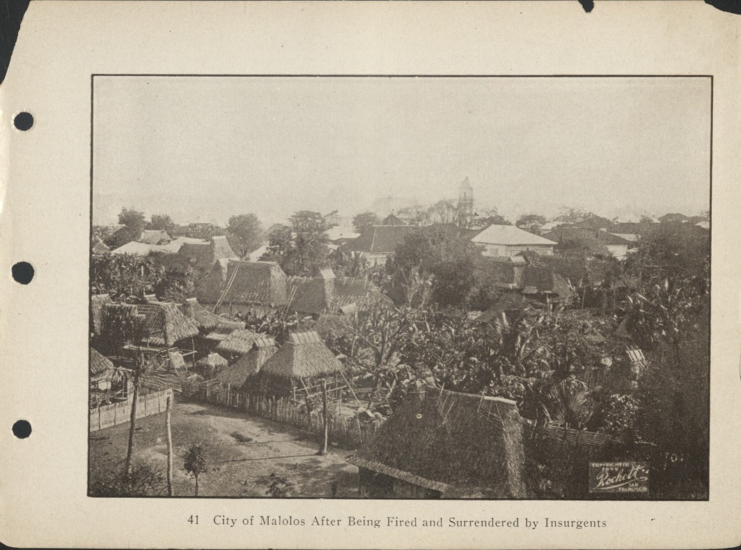 41. City of Malolos after being fired and surrendered by Insurgents.