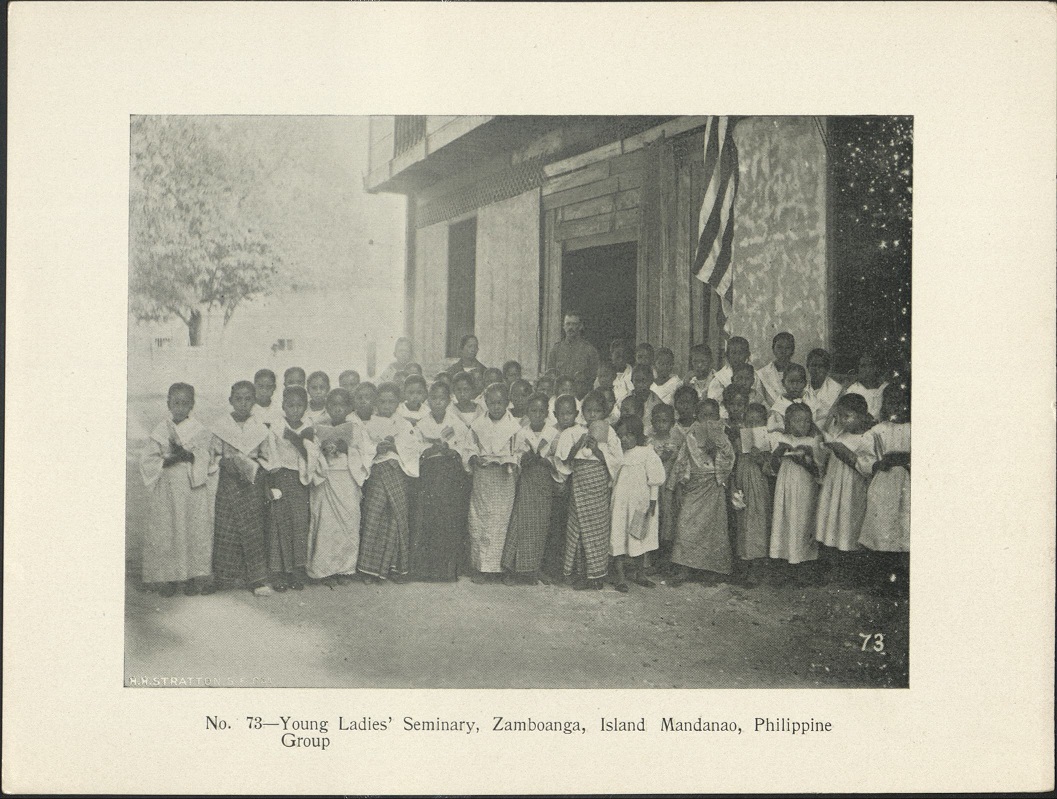 No. 73 – Young Ladies’ Seminary, Zamboanga, Island of Mindanao, Philippine Group [sic].